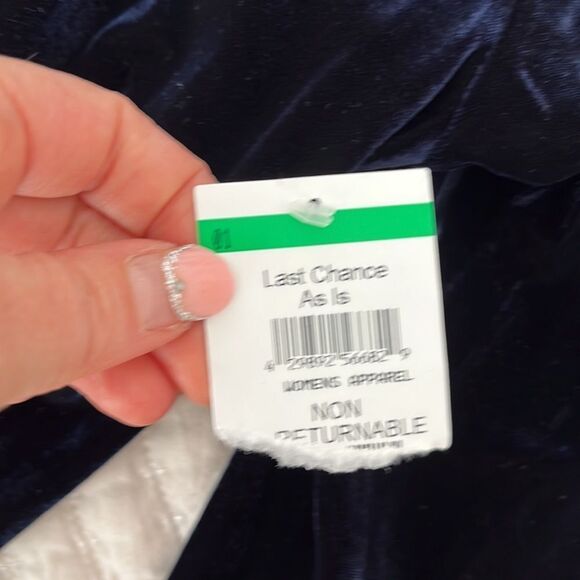 Vince Camuto Navy Velvet Dress - Picture 6 of 8